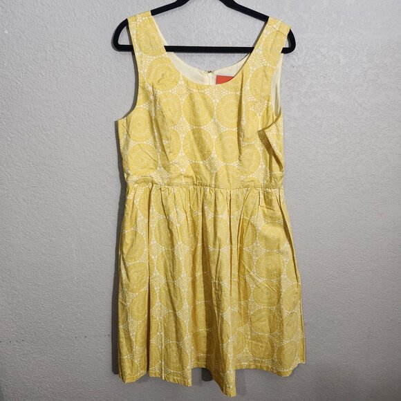 Modcloth Dress Womens XL Sleeveless Fit Flare Pockets 50s - Picture 1 of 14